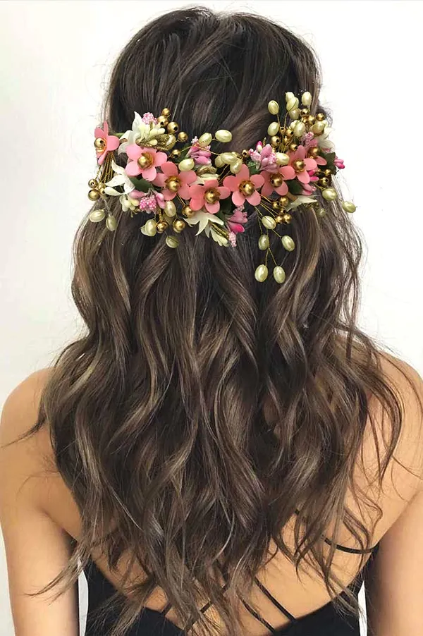 Baby_Pink_Artificial_Floral_Hair_Vein_For_Women_&_Girls