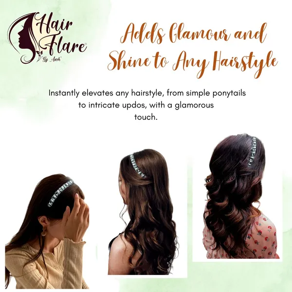 "Elegant_Ribbon-Covered_Hair_Band_with_23_Square_Crystals_and_Nag_Adornments,_Perfect_for_Stylish_Hair_Accessories"