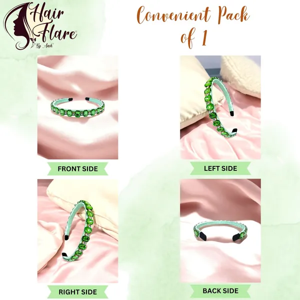 "Elegant_Ribbon-Covered_Hair_Band_with_23_Square_Crystals_and_Nag_Adornments,_Perfect_for_Stylish_Hair_Accessories"