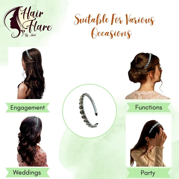 "Elegant_Ribbon-Covered_Hair_Band_with_23_Square_Crystals_and_Nag_Adornments,_Perfect_for_Stylish_Hair_Accessories"