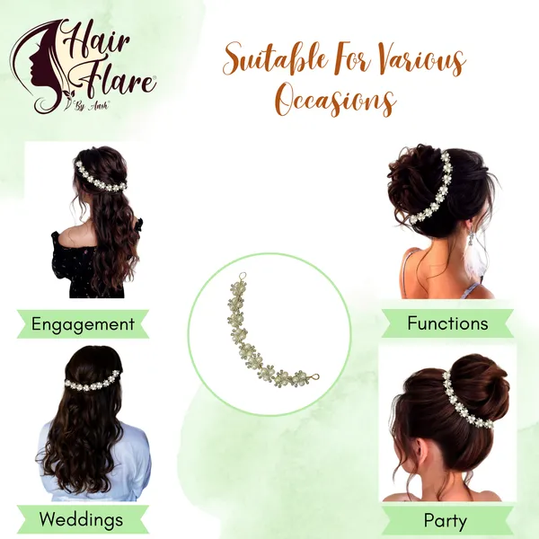 "Elegant_Pearl_Beaded_Chakri_Headpiece_with_Crystal_Nag_and_Secure_Hooks_for_Stylish_Hair_Attachment"