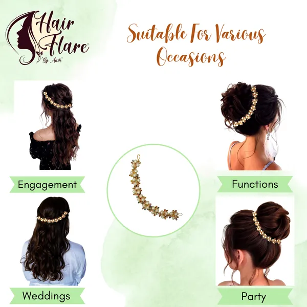 "Elegant_Pearl_Beaded_Chakri_Headpiece_with_Crystal_Nag_and_Secure_Hooks_for_Stylish_Hair_Attachment"