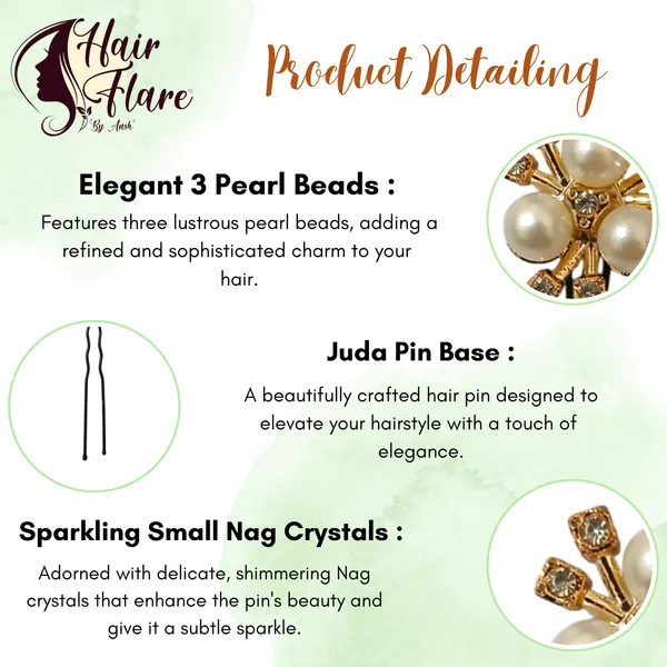 "Elegant_Black_Bas_Juda_Hair_Pin_with_3_Pearl_Beads_and_Sparkling_Small_Nag_Crystal_Adornments"