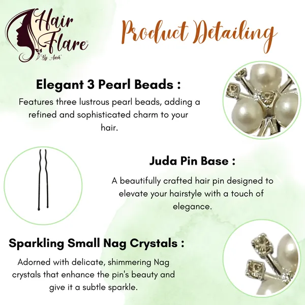 "Elegant_Black_Bas_Juda_Hair_Pin_with_3_Pearl_Beads_and_Sparkling_Small_Nag_Crystal_Adornments"