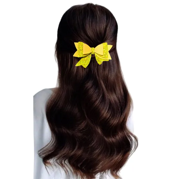 "Three-Layer_Fabric_Hair_Bow_with_Shimmering_Center_and_Secure_Clip_for_Easy_Attachment_and_Stylish_Hair_Accessory"