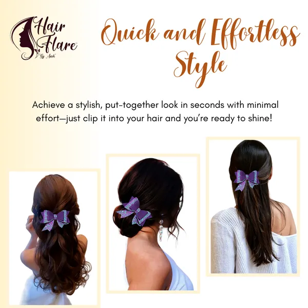 "Three-Layer_Fabric_Hair_Bow_with_Shimmering_Center_and_Secure_Clip_for_Easy_Attachment_and_Stylish_Hair_Accessory"