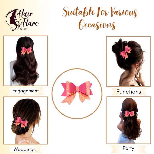 "Three-Layer_Fabric_Hair_Bow_with_Shimmering_Center_and_Secure_Clip_for_Easy_Attachment_and_Stylish_Hair_Accessory"
