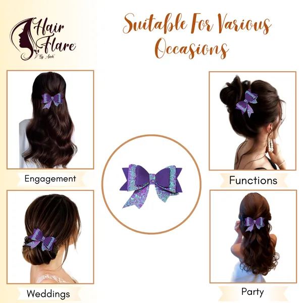 "Three-Layer_Fabric_Hair_Bow_with_Shimmering_Center_and_Secure_Clip_for_Easy_Attachment_and_Stylish_Hair_Accessory"