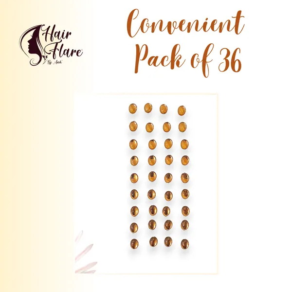 Golden_Shimmering_Oval_Stick_On_Hair_Stickers_(36_Pieces)_(16_X_14_X_10_Cm)