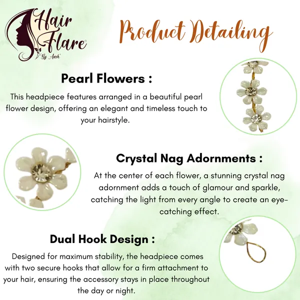 "Elegant_10-Medium_Pearl_Flower_Headpiece_with_Crystal_Nag_Adornments_and_Dual_Hooks_for_Secure_Hair_Attachment_and_Stylish_Look"
