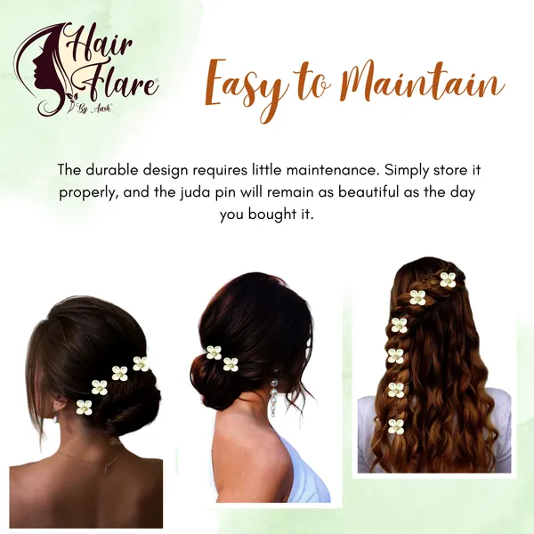 "Rainbow_Pearl_Flower_Juda_Pin_with_Crystal_Nag_Center,_Secure_Juda_Pin_Base_for_Elegant_and_Lasting_Hair_Attachment"