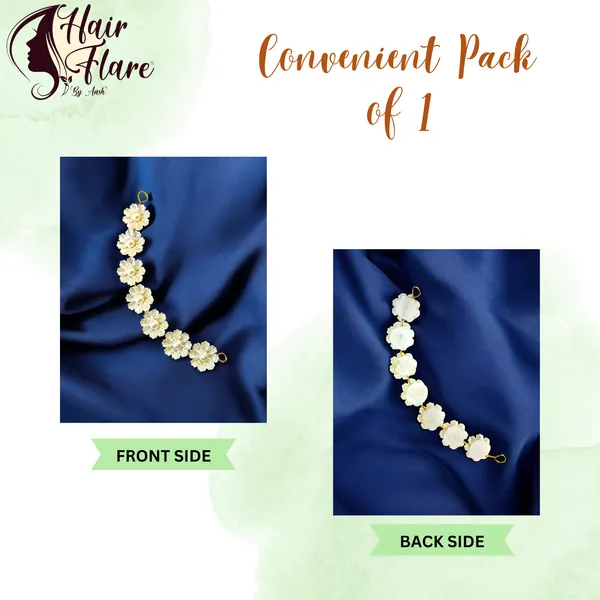 "Elegant_7-Pearl_Flower_Headpiece_with_Pearl_Bead_Center_and_Dual_Hooks_for_Secure_and_Stylish_Hair_Attachment"