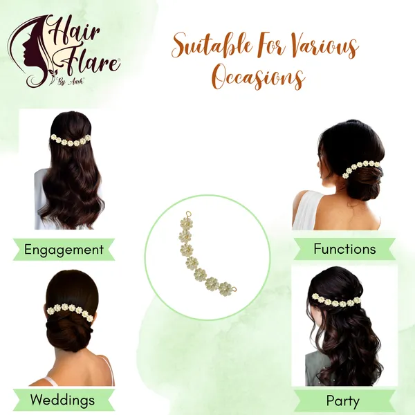 "Elegant_7-Pearl_Flower_Headpiece_with_Pearl_Bead_Center_and_Dual_Hooks_for_Secure_and_Stylish_Hair_Attachment"