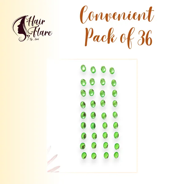 Light_Green_Shimmering_Oval_Stick_On_Hair_Stickers_(36_Pieces)_(16_X_14_X_10_Cm)