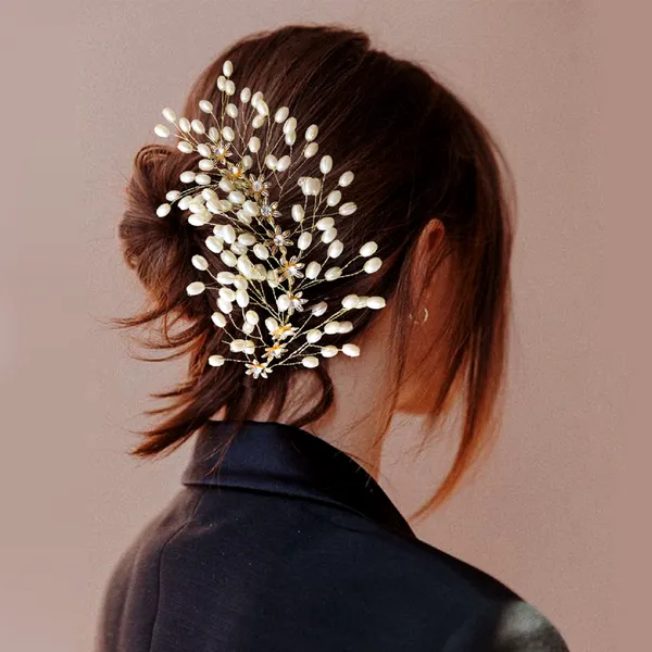 Gold_&_Silver_Pearl_Hair_Vein_With_Stone_And_Pearl_(14_X_8_X_1_Cm)