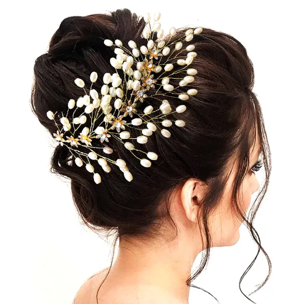 Gold_&_Silver_Pearl_Hair_Vein_With_Stone_And_Pearl_(14_X_8_X_1_Cm)