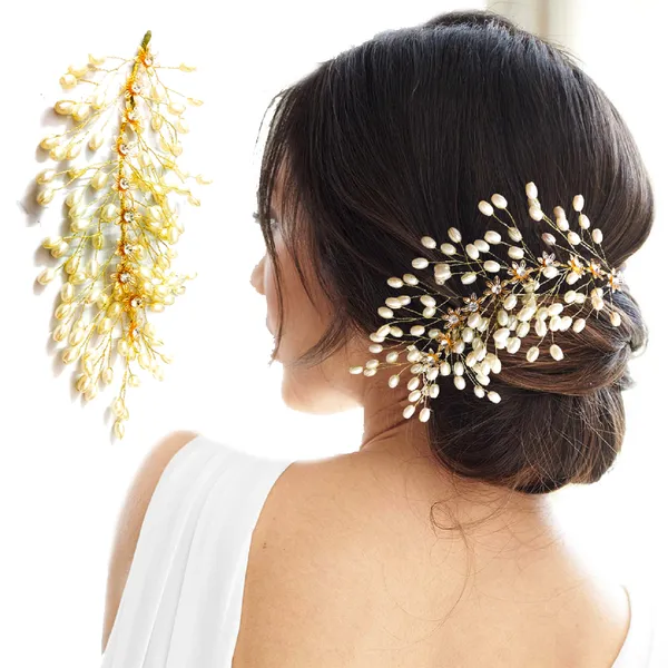 Gold_&_Silver_Pearl_Hair_Vein_With_Stone_And_Pearl_(14_X_8_X_1_Cm)