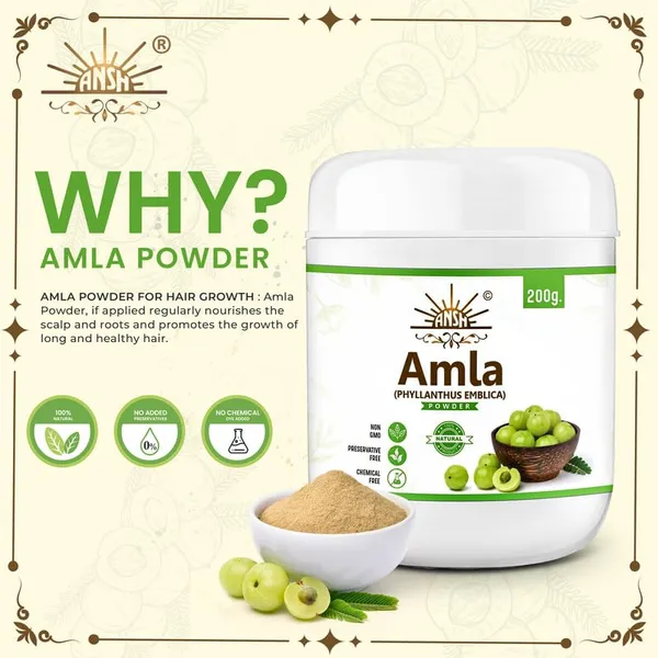 Multicolor_Pure_Amla_Powder_For_Hair_Growth_Anti_Hair_Loss_(200_Grams)
