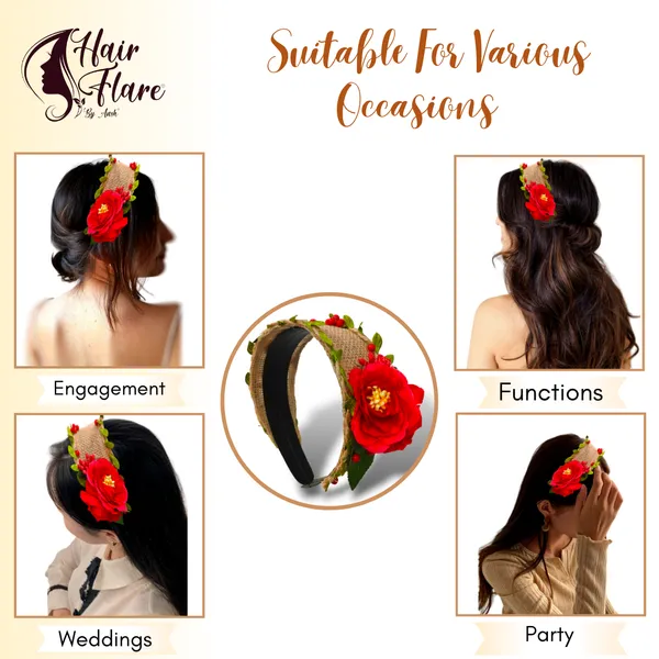 Red_Artificial_Leaves_Covered_With_Jute_Cloth_Headband_For_Women_(14_X_8_X_1_Cm)