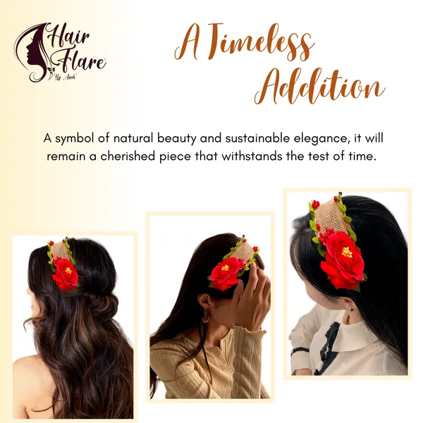 Red_Artificial_Leaves_Covered_With_Jute_Cloth_Headband_For_Women_(14_X_8_X_1_Cm)