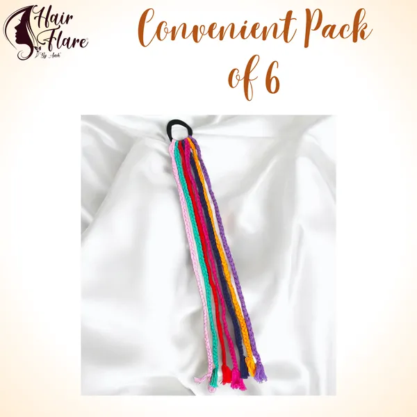 Boho_Navratri_Hair_Accessory_–_Multicolor_Braided_Hair_Extensions_with_Elastic_Band,_Handmade_Festive_Ethnic_Hair_Jewelry_for_Women_&_Girls