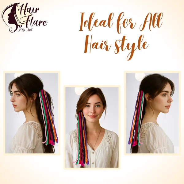 Boho_Navratri_Hair_Accessory_–_Multicolor_Braided_Hair_Extensions_with_Elastic_Band,_Handmade_Festive_Ethnic_Hair_Jewelry_for_Women_&_Girls