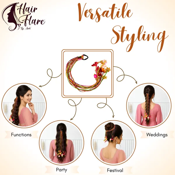 Boho_Navratri_Hair_Accessory_for_Women_&_Girls_–_Colorful_Ethnic_Hair_Strings_with_Butterfly,_Floral_Charms_–_Festive_Wear