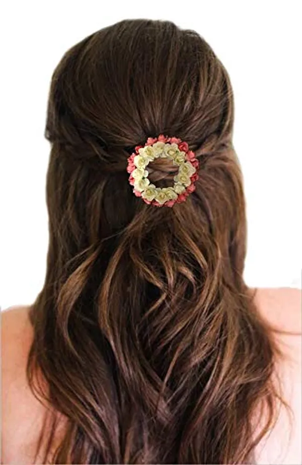 Peach_Hair_Clutchers_For_Women_&_Girls