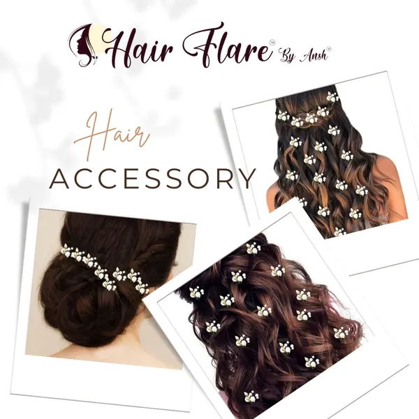 White_Artificial_Mogra_Flower_And_Pearls_Made_Hair_Pin_(Set_Of_19_Pins)