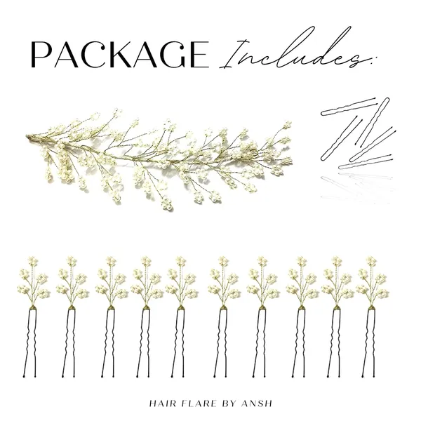 2505-2506_White_Artificial_Metal_Flowers_Designed_Hair_Pin_Accessories_For_Women_&_Girls