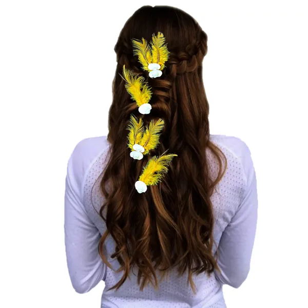 Discover_Our_Elegant_Feather_Hair_Clips:_Stylish,_Comfortable,_and_Adorned_with_Seashells_and_Pearls���������Perfect_for_Any_Occasion!_Versatile_Pack_of_6_Includes_Unique_Single_and_Double_Designs.