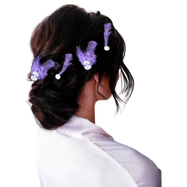 Discover_Our_Elegant_Feather_Hair_Clips:_Stylish,_Comfortable,_and_Adorned_with_Seashells_and_Pearls���������Perfect_for_Any_Occasion!_Versatile_Pack_of_6_Includes_Unique_Single_and_Double_Designs.