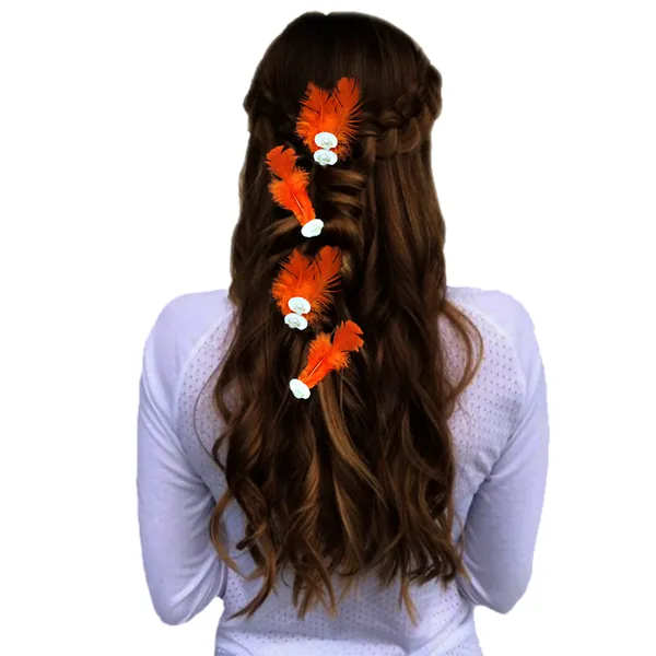 Discover_Our_Elegant_Feather_Hair_Clips:_Stylish,_Comfortable,_and_Adorned_with_Seashells_and_Pearls���������Perfect_for_Any_Occasion!_Versatile_Pack_of_6_Includes_Unique_Single_and_Double_Designs.