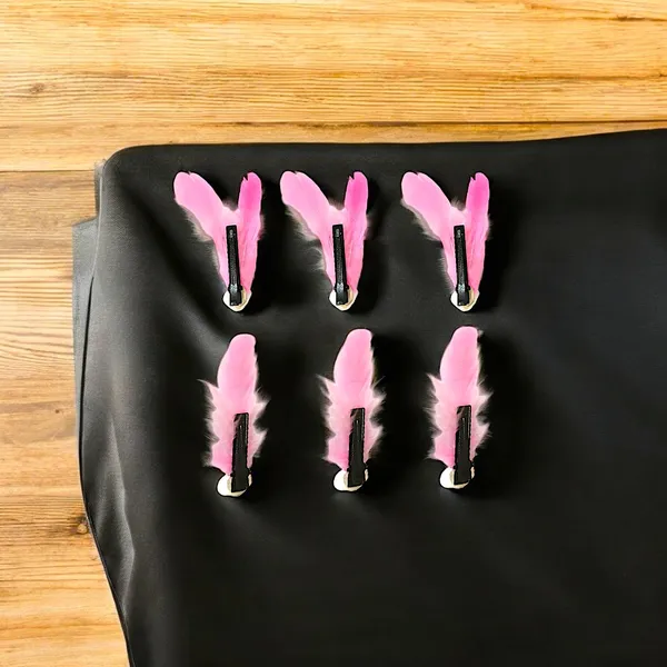 Discover_Our_Elegant_Feather_Hair_Clips:_Stylish,_Comfortable,_and_Adorned_with_Seashells_and_Pearls���������Perfect_for_Any_Occasion!_Versatile_Pack_of_6_Includes_Unique_Single_and_Double_Designs.