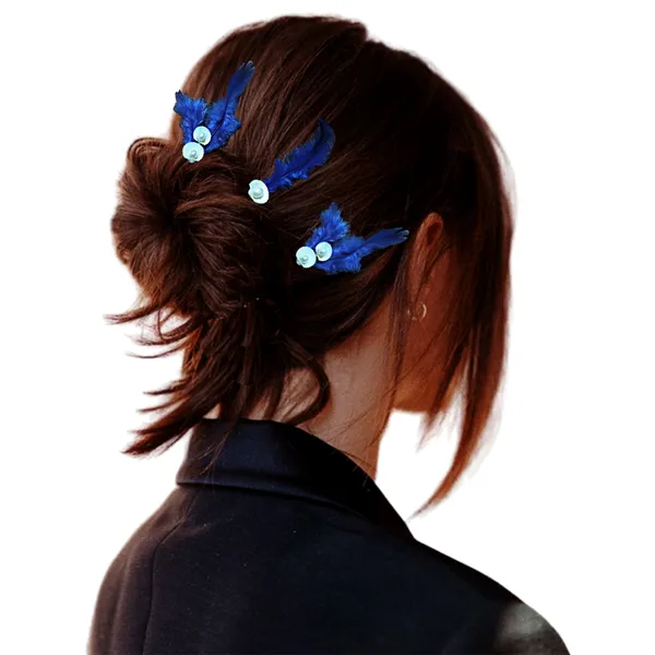 Discover_Our_Elegant_Feather_Hair_Clips:_Stylish,_Comfortable,_and_Adorned_with_Seashells_and_Pearls���������Perfect_for_Any_Occasion!_Versatile_Pack_of_6_Includes_Unique_Single_and_Double_Designs.