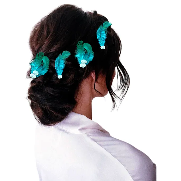 Discover_Our_Elegant_Feather_Hair_Clips:_Stylish,_Comfortable,_and_Adorned_with_Seashells_and_Pearls���������Perfect_for_Any_Occasion!_Versatile_Pack_of_6_Includes_Unique_Single_and_Double_Designs.