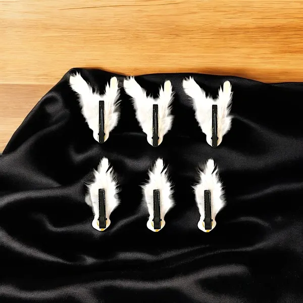 Discover_Our_Elegant_Feather_Hair_Clips:_Stylish,_Comfortable,_and_Adorned_with_Seashells_and_Pearls���������Perfect_for_Any_Occasion!_Versatile_Pack_of_6_Includes_Unique_Single_and_Double_Designs.
