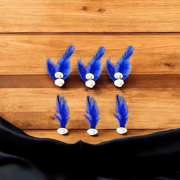 Discover_Our_Elegant_Feather_Hair_Clips:_Stylish,_Comfortable,_and_Adorned_with_Seashells_and_Pearls���������Perfect_for_Any_Occasion!_Versatile_Pack_of_6_Includes_Unique_Single_and_Double_Designs.