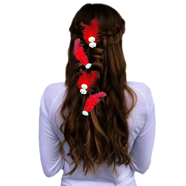 Discover_Our_Elegant_Feather_Hair_Clips:_Stylish,_Comfortable,_and_Adorned_with_Seashells_and_Pearls���������Perfect_for_Any_Occasion!_Versatile_Pack_of_6_Includes_Unique_Single_and_Double_Designs.