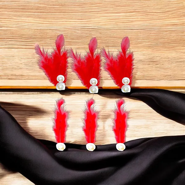 Discover_Our_Elegant_Feather_Hair_Clips:_Stylish,_Comfortable,_and_Adorned_with_Seashells_and_Pearls���������Perfect_for_Any_Occasion!_Versatile_Pack_of_6_Includes_Unique_Single_and_Double_Designs.