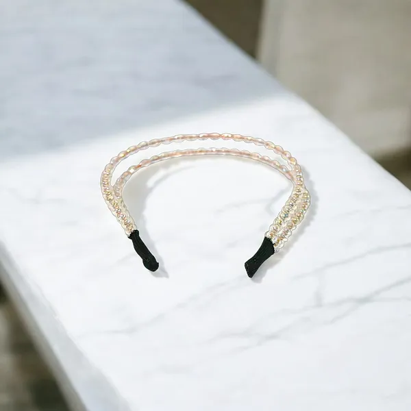 Double_Line_Hairband_with_Round_&_Oval_Rainbow_Transparent_Beads_Elegant,_Colorful,_and_Stylish_Hair_Accessory