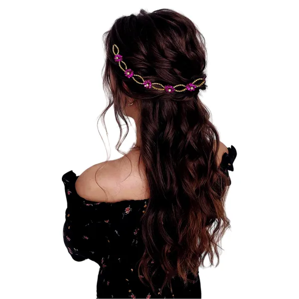 Elegant_Crystal_Chain_Headpiece_with_Delicate_Drop-Shaped_Flower_for_a_Glamorous,_Timeless_Hair_Accessory_Look