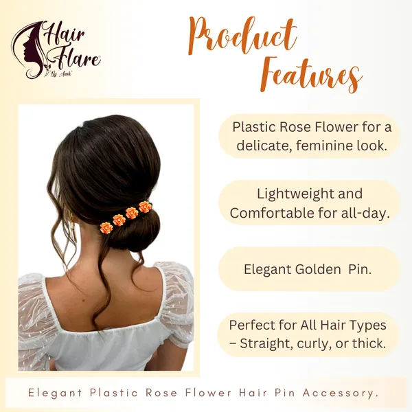 Elegant_Golden_Pin_Base_Hair_Accessory_with_Plastic_Rose_Flower_Adornment__Perfect_for_Adding_Charm_to_Your_Hairstyles