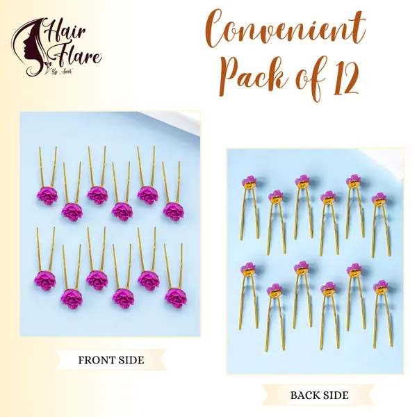 Elegant_Golden_Pin_Base_Hair_Accessory_with_Plastic_Rose_Flower_Adornment__Perfect_for_Adding_Charm_to_Your_Hairstyles