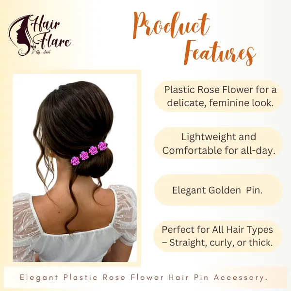 Elegant_Golden_Pin_Base_Hair_Accessory_with_Plastic_Rose_Flower_Adornment__Perfect_for_Adding_Charm_to_Your_Hairstyles
