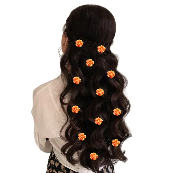 Elegant_Golden_Pin_Base_Hair_Accessory_with_Plastic_Rose_Flower_Adornment__Perfect_for_Adding_Charm_to_Your_Hairstyles