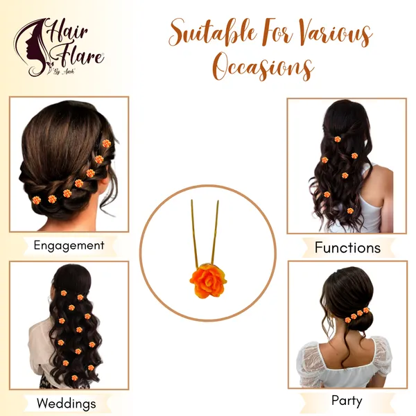 Elegant_Golden_Pin_Base_Hair_Accessory_with_Plastic_Rose_Flower_Adornment__Perfect_for_Adding_Charm_to_Your_Hairstyles