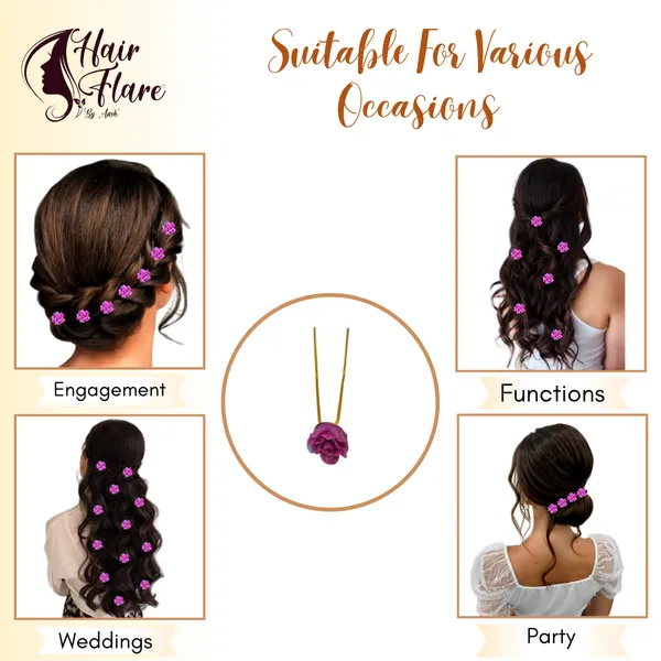 Elegant_Golden_Pin_Base_Hair_Accessory_with_Plastic_Rose_Flower_Adornment__Perfect_for_Adding_Charm_to_Your_Hairstyles