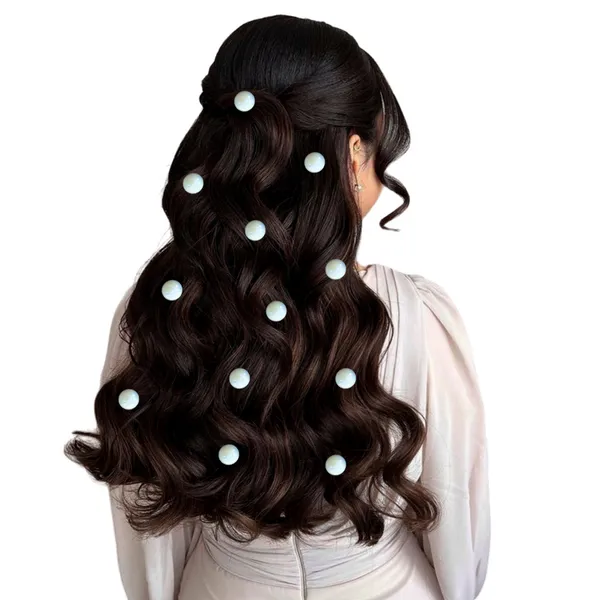 Elegant_Golden_Pin_with_Rainbow_Pearl_Bead_Adornment_���������_Chic_12mm_Half-Cut_Design_for_Stylish_Hair_Accessories
