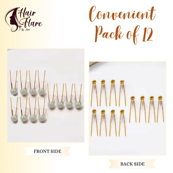 Elegant_Golden_Pin_with_Rainbow_Pearl_Bead_Adornment_���������_Chic_12mm_Half-Cut_Design_for_Stylish_Hair_Accessories